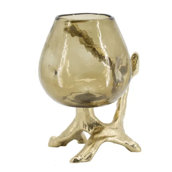 Glass And Metal Driftwood Candle Holder-Kirkland's Home Cheap