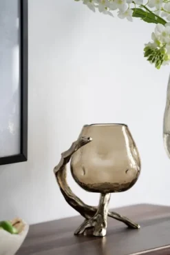 Glass And Metal Driftwood Candle Holder-Kirkland's Home Cheap