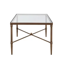 Glass And Metal Rectangle Porter Coffee Table-Kirkland's Home Sale