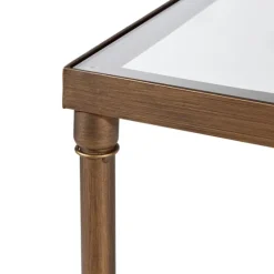 Glass And Metal Rectangle Porter Coffee Table-Kirkland's Home Sale