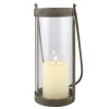 Glass And Rustic Metal Lantern-Kirkland's Home Discount