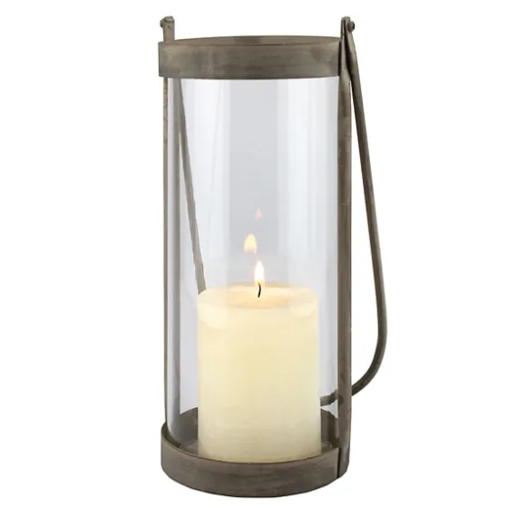 Glass And Rustic Metal Lantern-Kirkland's Home Discount