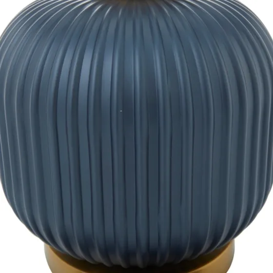 Glass Base Round Velvet Shade Table Lamp-Kirkland's Home Sale