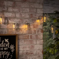 Glass Bulb Solar Outdoor String Lights-Kirkland's Home Cheap
