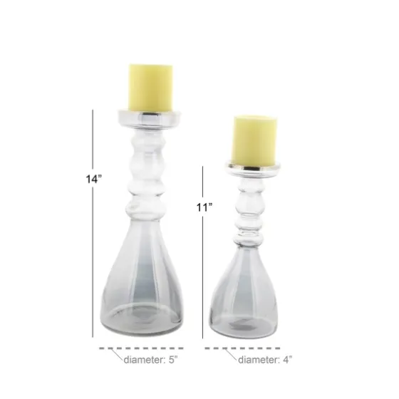 Glass Candle Holders, Set Of 2-Kirkland's Home Best