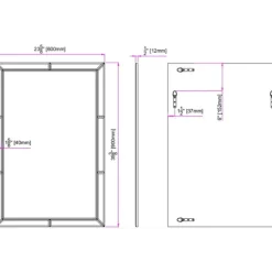 Glass Divvy Rectangular Beveled Mirror-Kirkland's Home Online