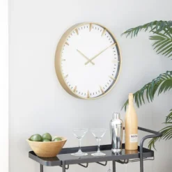 Glass Frame Gold Accent Wall Clock-Kirkland's Home New