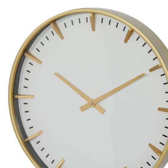 Glass Frame Gold Accent Wall Clock-Kirkland's Home New