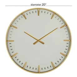 Glass Frame Gold Accent Wall Clock-Kirkland's Home New