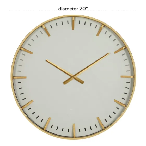 Glass Frame Gold Accent Wall Clock-Kirkland's Home New