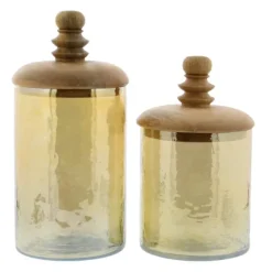 Glass Jars, Set Of 2-Kirkland's Home Outlet