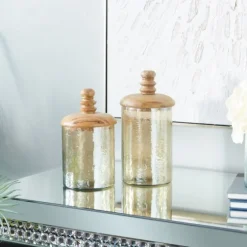 Glass Jars, Set Of 2-Kirkland's Home Outlet