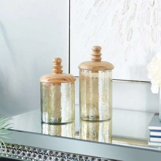 Glass Jars, Set Of 2-Kirkland's Home Outlet