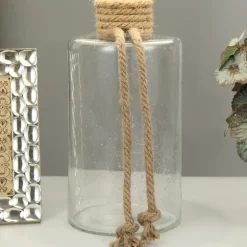 Glass Jug Table Lamp With Rope Trim-Kirkland's Home Best Sale