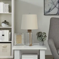 Glass Jug Table Lamp With Rope Trim-Kirkland's Home Best Sale