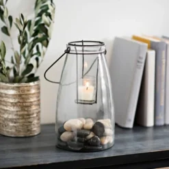 Glass Lantern With Metal Insert-Kirkland's Home Hot