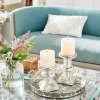 Glass Ornate 2-Pc. Pillar Candle Holder Set-Kirkland's Home Store