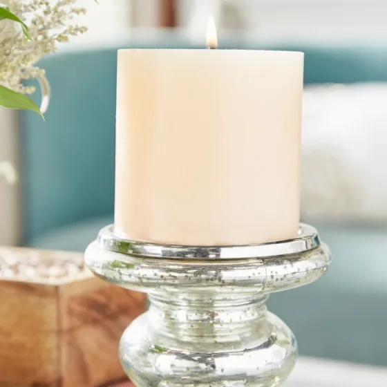 Glass Ornate 2-Pc. Pillar Candle Holder Set-Kirkland's Home Store