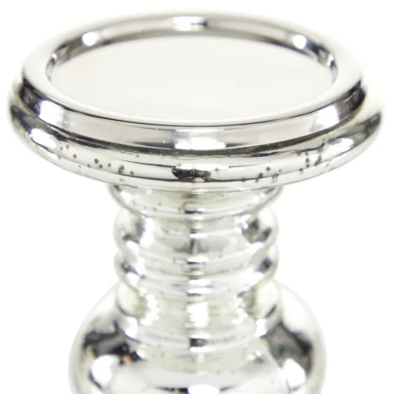 Glass Ornate 2-Pc. Pillar Candle Holder Set-Kirkland's Home Store