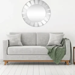 Glass Petal Round Beveled Mirror-Kirkland's Home Best Sale