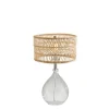 Glass Teardrop Natural Rat Table Lamp-Kirkland's Home Hot
