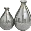 Glass Teardrop Textured Vases, Set Of 2-Kirkland's Home Fashion