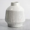 Glaze Ribbed Terracotta Vase, 12 In.-Kirkland's Home Store