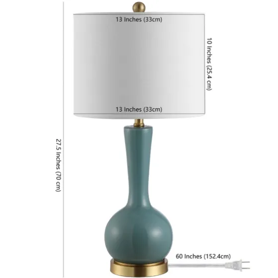 Glazed Blue Glass Teardrop Table Lamp-Kirkland's Home Cheap