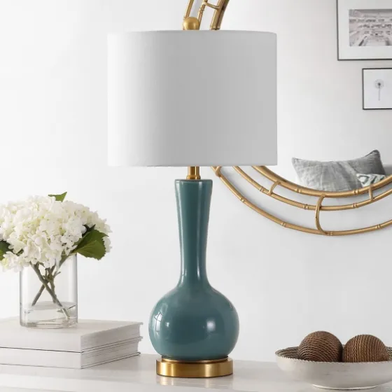 Glazed Blue Glass Teardrop Table Lamp-Kirkland's Home Cheap