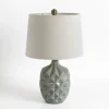 Glazed Dusty Blue Geo Table Lamp-Kirkland's Home Discount
