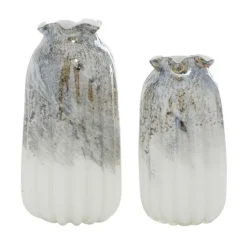 Glazed Gray Glass Vases, Set Of 2-Kirkland's Home Best Sale