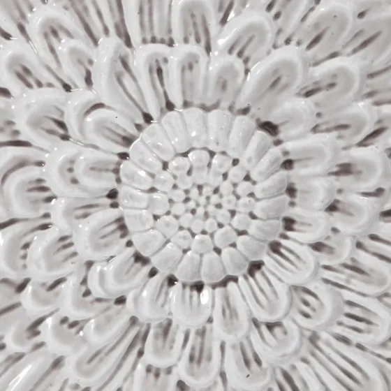 Glazed Iron Carved Floral Plaques, Set Of 3-Kirkland's Home Sale