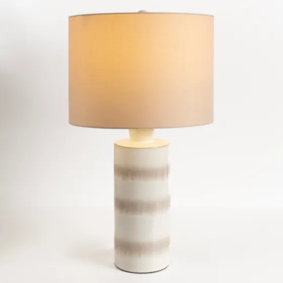 Glazed Sand Stripes Table Lamp-Kirkland's Home Sale