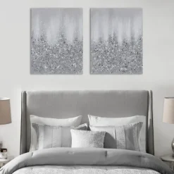 Glimmer Gradient 2-Pc. Abstract Wall Art-Kirkland's Home Cheap