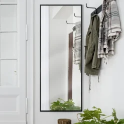 Glossy Black Frame Leaning Mirror-Kirkland's Home New