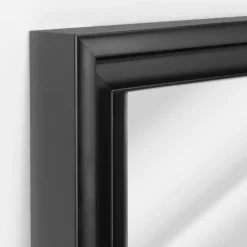 Glossy Black Frame Leaning Mirror-Kirkland's Home New