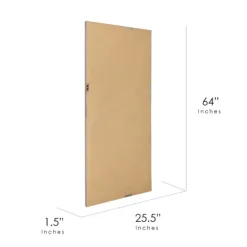 Glossy Black Frame Leaning Mirror-Kirkland's Home New