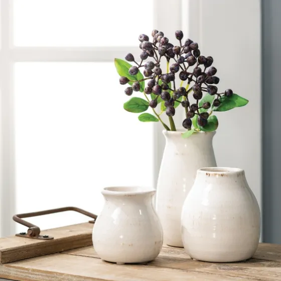 Glossy Curved Vases, Set Of 3-Kirkland's Home Online