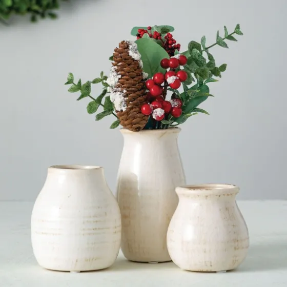 Glossy Curved Vases, Set Of 3-Kirkland's Home Online