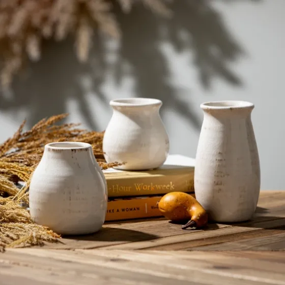 Glossy Curved Vases, Set Of 3-Kirkland's Home Online