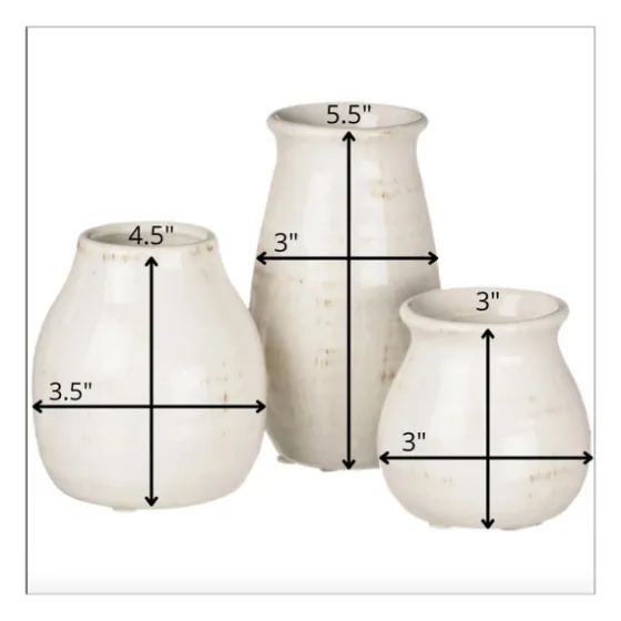 Glossy Curved Vases, Set Of 3-Kirkland's Home Online