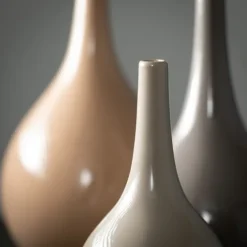 Glossy Earth Tone 3-Pc. Decorative Vase Set-Kirkland's Home New