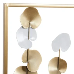 Glossy Gold Leaves Framed Wall Plaque-Kirkland's Home Fashion