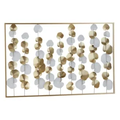 Glossy Gold Leaves Framed Wall Plaque-Kirkland's Home Fashion