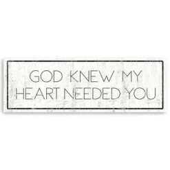 God Knew My Heart Needed You Canvas Art Print-Kirkland's Home New