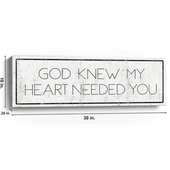 God Knew My Heart Needed You Canvas Art Print-Kirkland's Home New