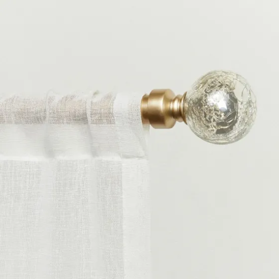Gold Aged Mercury Sphere Curtain Rod, 120 In.-Kirkland's Home Hot