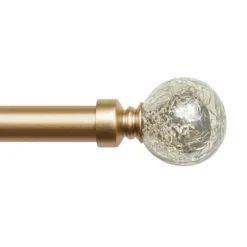 Gold Aged Mercury Sphere Curtain Rod, 120 In.-Kirkland's Home Hot