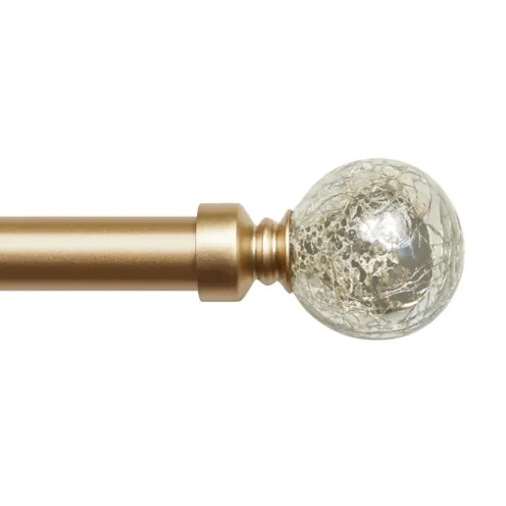 Gold Aged Mercury Sphere Curtain Rod, 120 In.-Kirkland's Home Hot