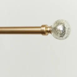 Gold Aged Mercury Sphere Curtain Rod, 120 In.-Kirkland's Home Hot